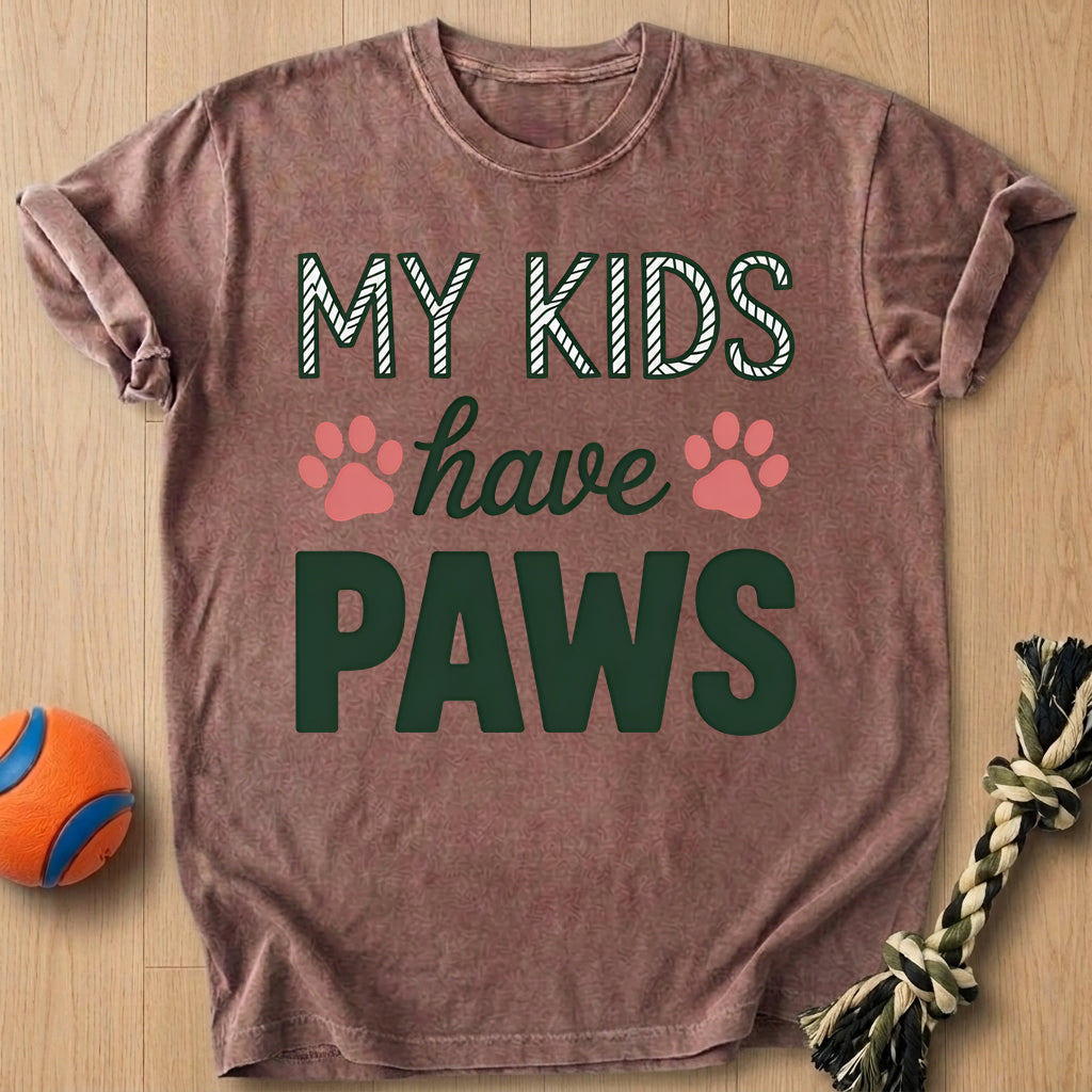 Kids Paws T-Shirt – Espresso t-shirt
