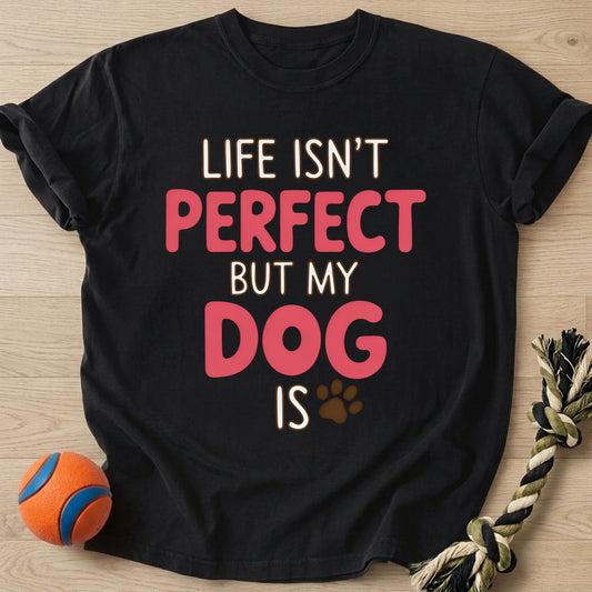 Life Isn't Perfect T-Shirt – Black t-shirt