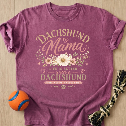 Mama Flowers T-Shirt – Berry t-shirt