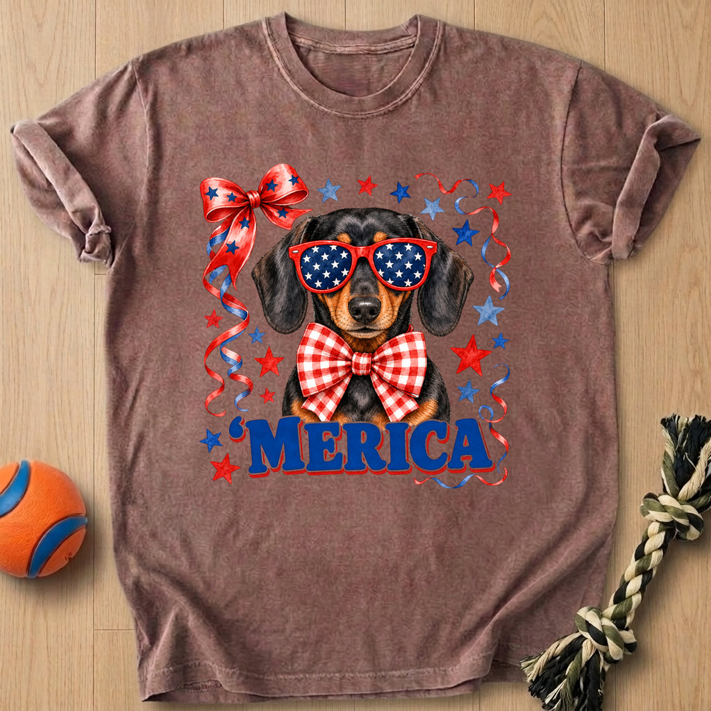Merica Doxie T-Shirt – Espresso t-shirt
