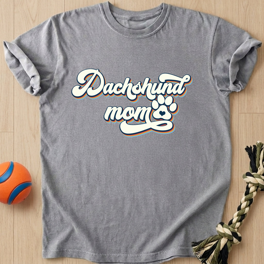 Mom Dachshund T-Shirt – Grey t-shirt