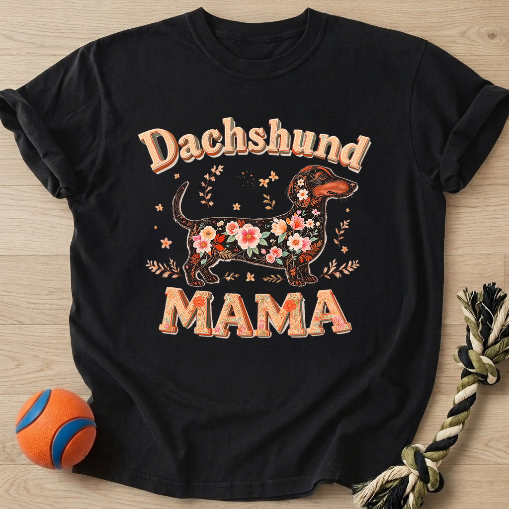 Mom Floral T-Shirt – Black t-shirt