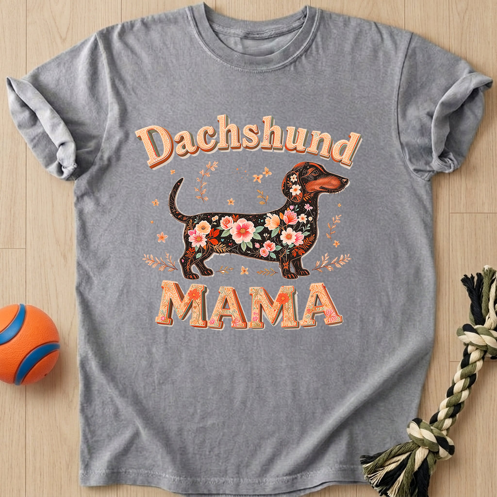 Mom Floral T-Shirt – Grey t-shirt