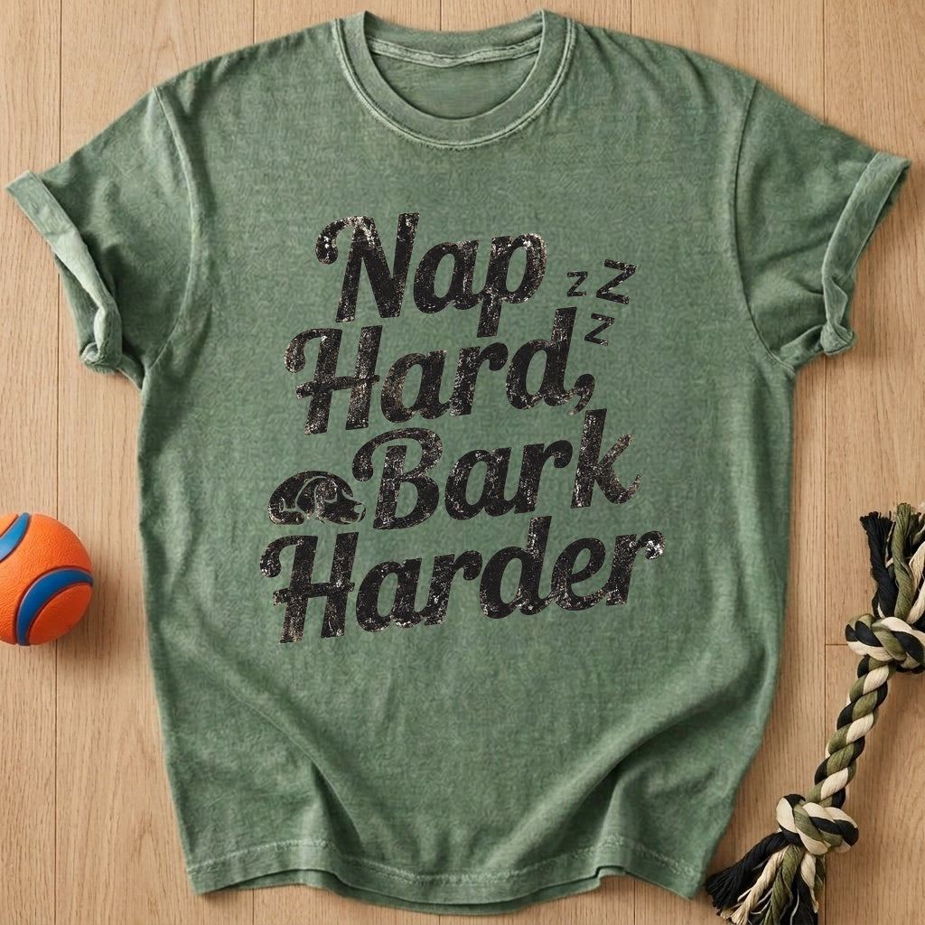 Nap Hard T-Shirt – Moss t-shirt