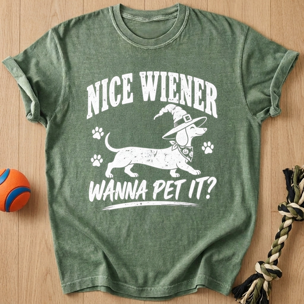 Nice Wiener T-Shirt – Moss t-shirt