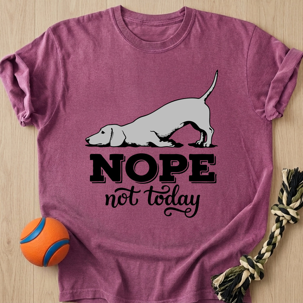 Nope Not Today T-Shirt – Berry t-shirt