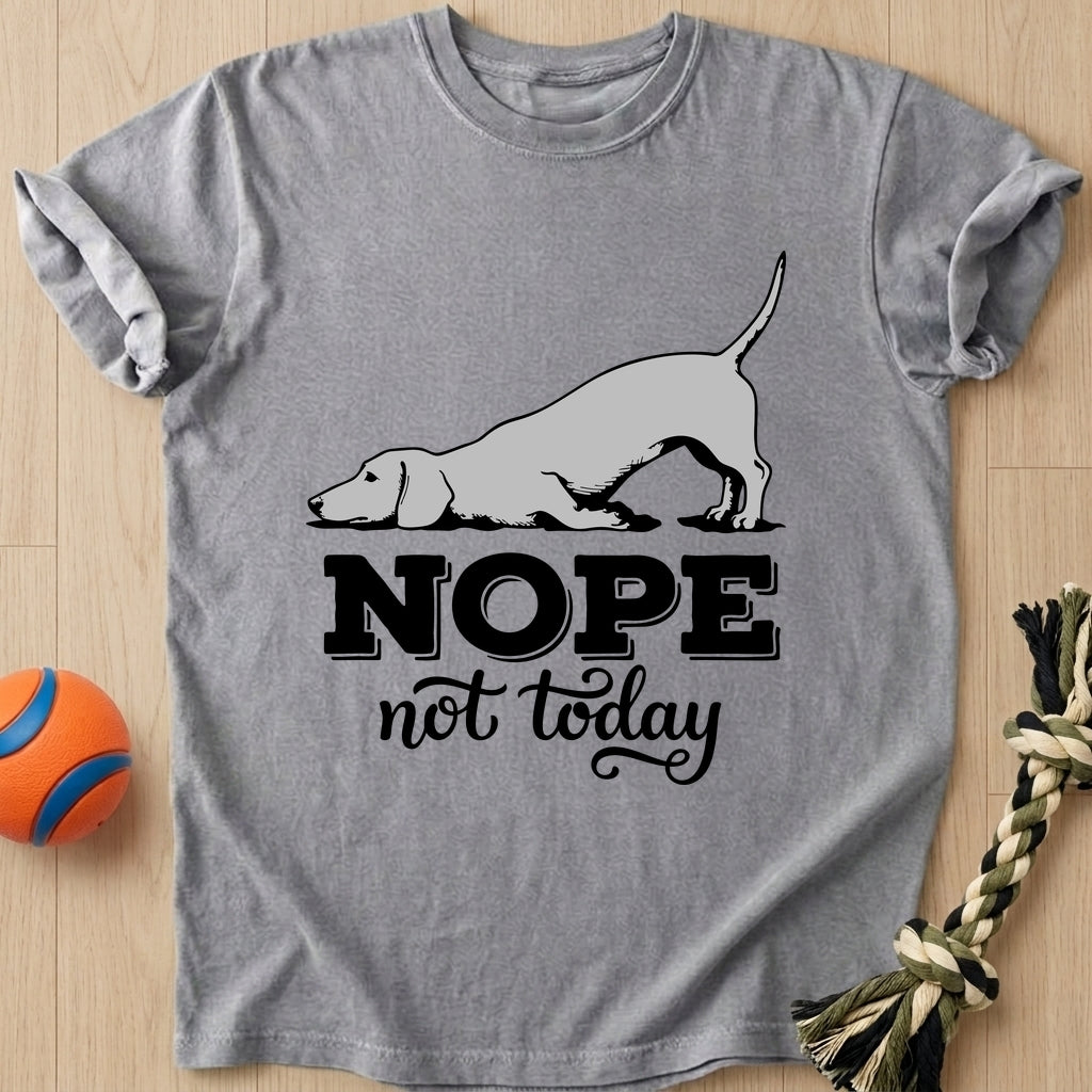 Nope Not Today T-Shirt – Grey t-shirt