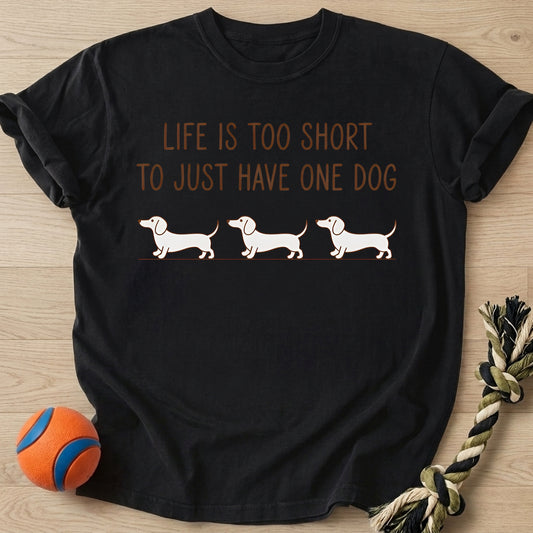 One Dog T-Shirt – Black t-shirt