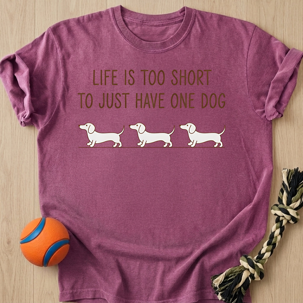 One Dog T-Shirt – Berry t-shirt
