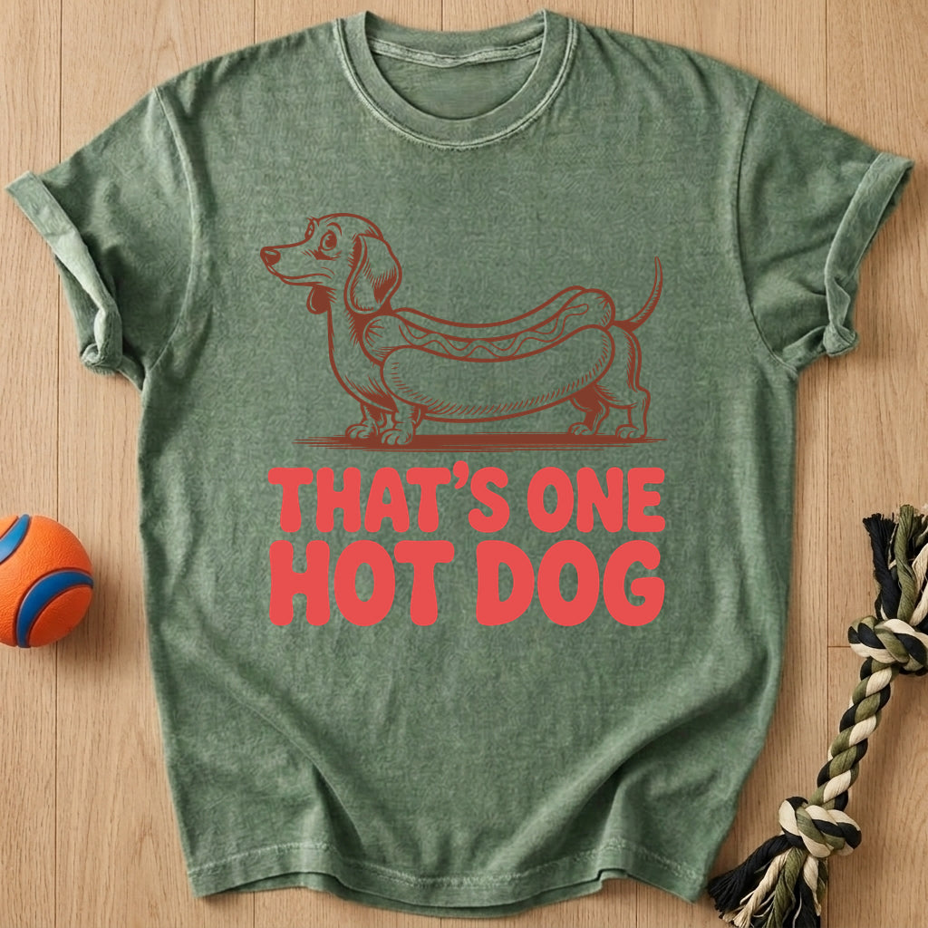One Hot Dog T-Shirt – Moss t-shirt