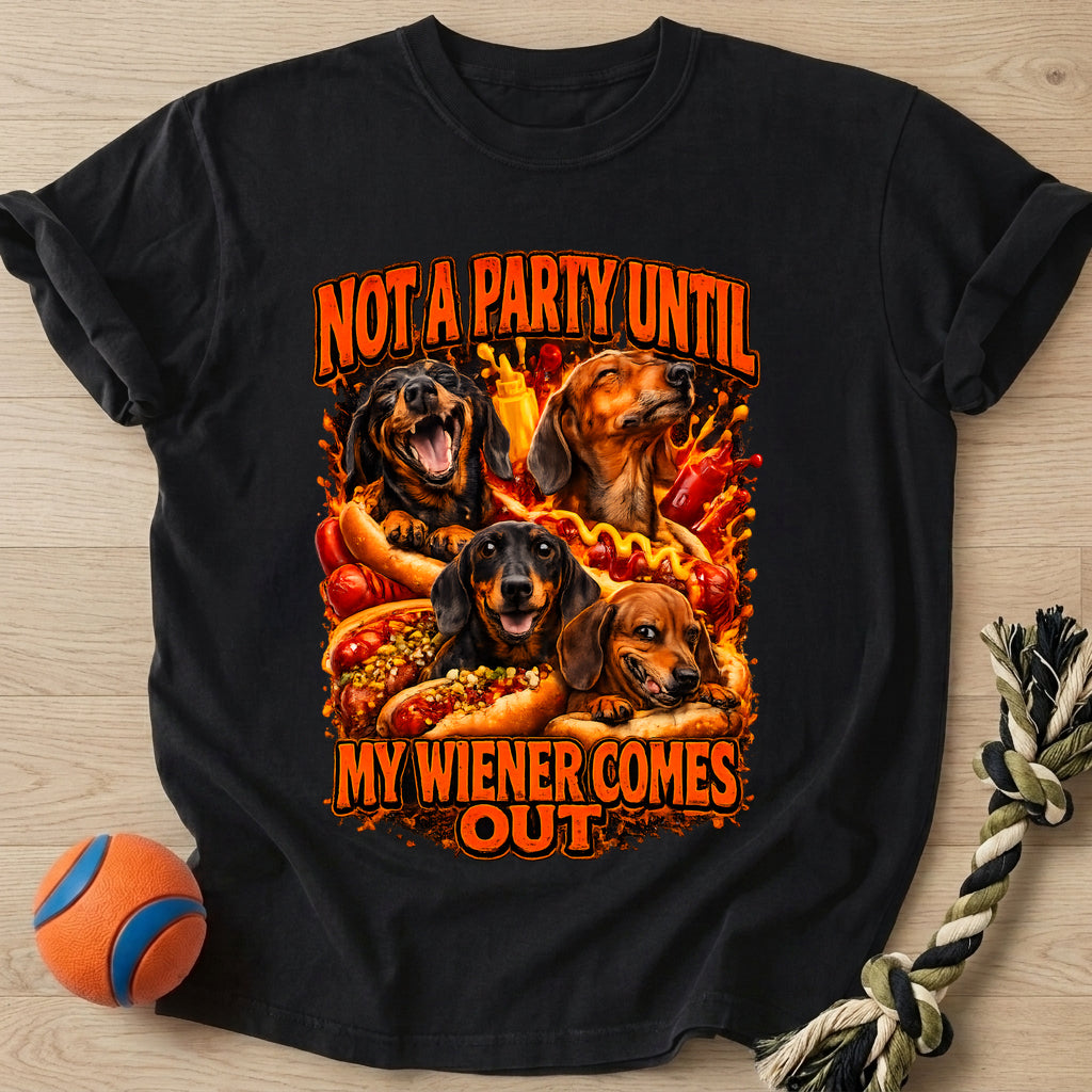 Party Wiener T-Shirt – Black t-shirt