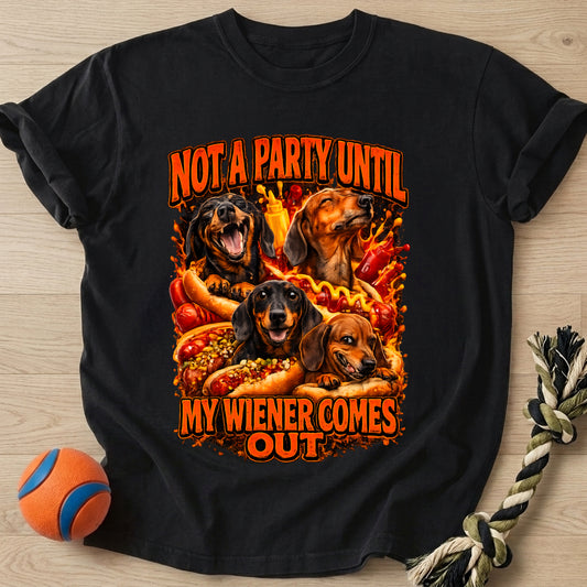 Party Wiener T-Shirt – Black t-shirt