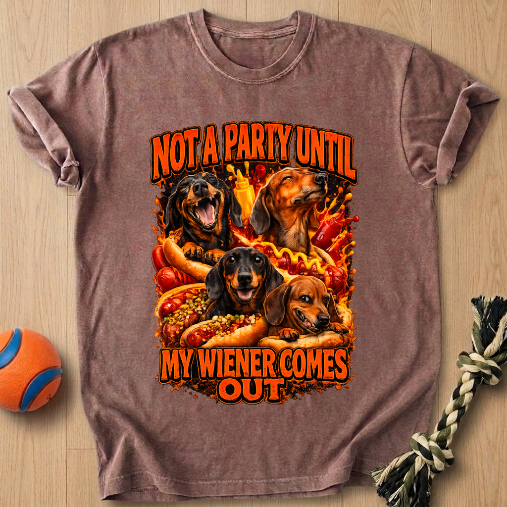 Party Wiener T-Shirt – Espresso t-shirt