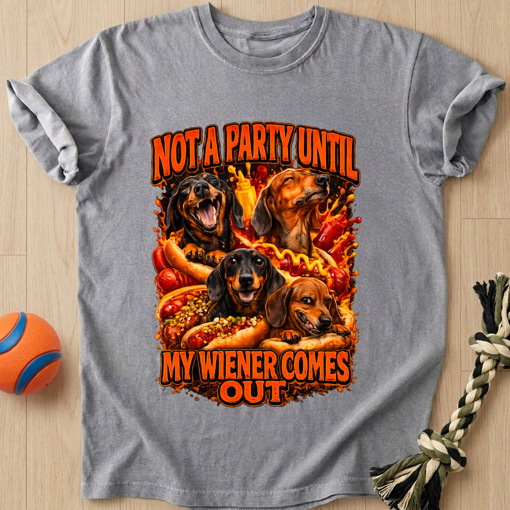 Party Wiener T-Shirt – Grey t-shirt