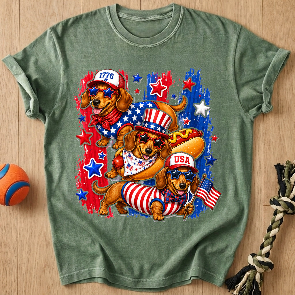 Patriotic Doxie T-Shirt – Moss t-shirt