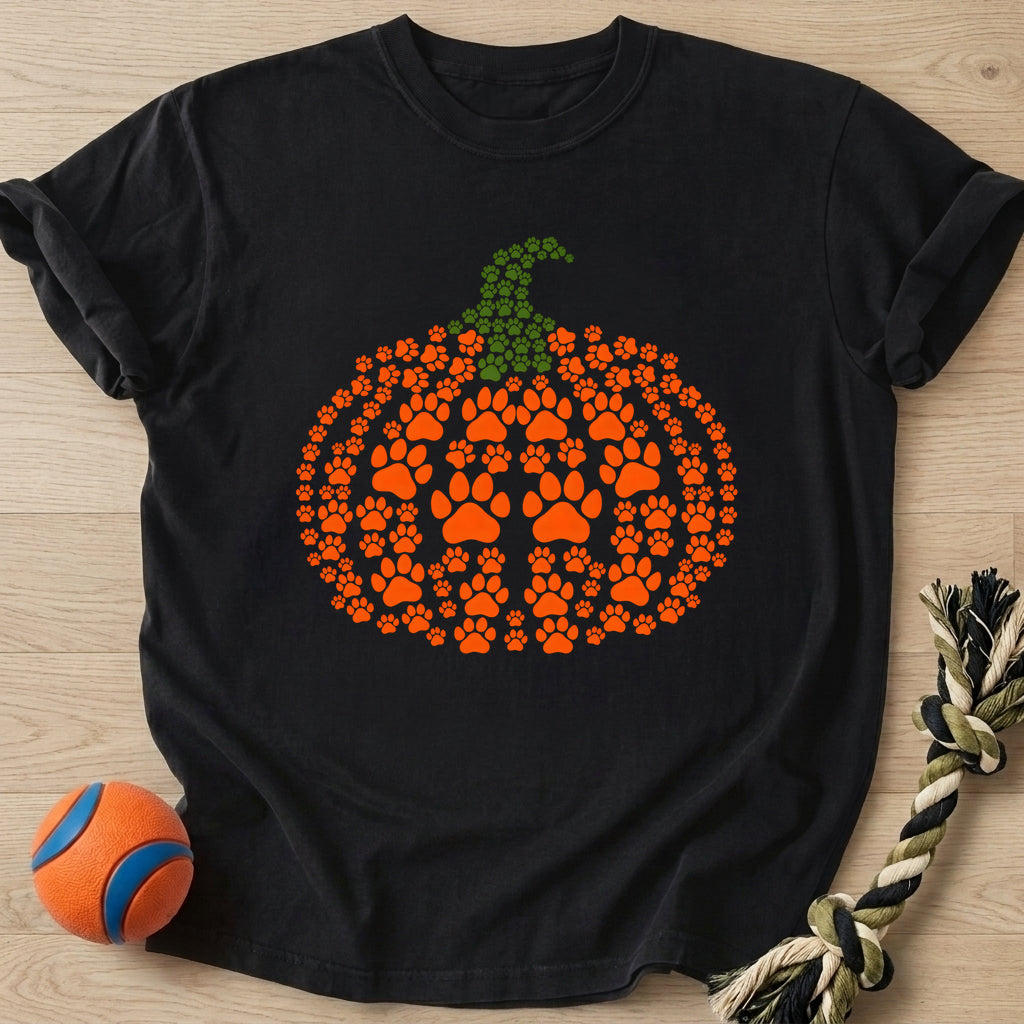Paw Pumpkin T-Shirt – Black t-shirt
