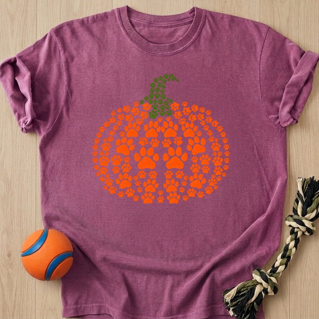 Paw Pumpkin T-Shirt – Berry t-shirt