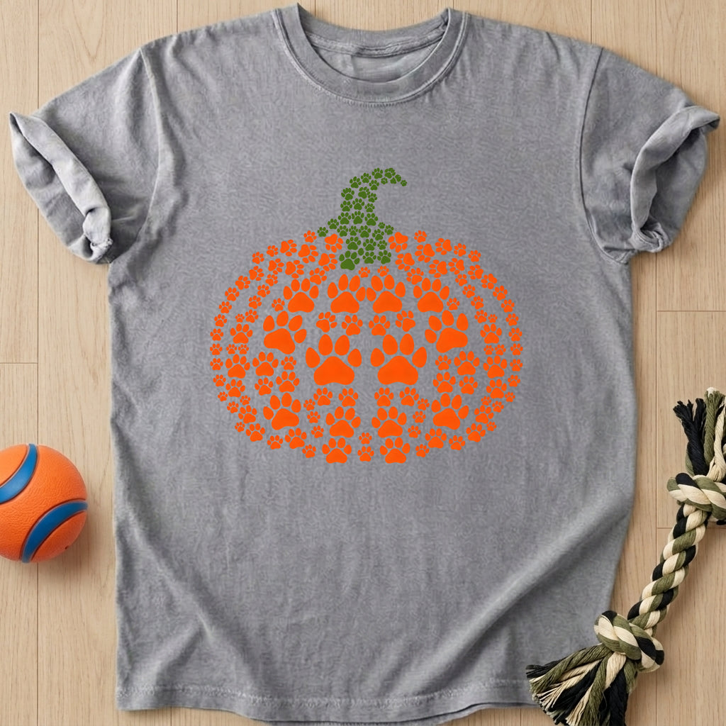 Paw Pumpkin T-Shirt – Grey t-shirt