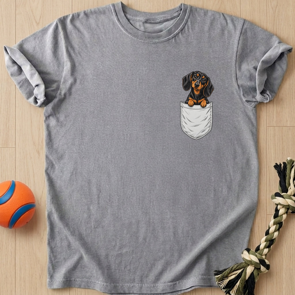 Pocket Doxie T-Shirt – Grey t-shirt