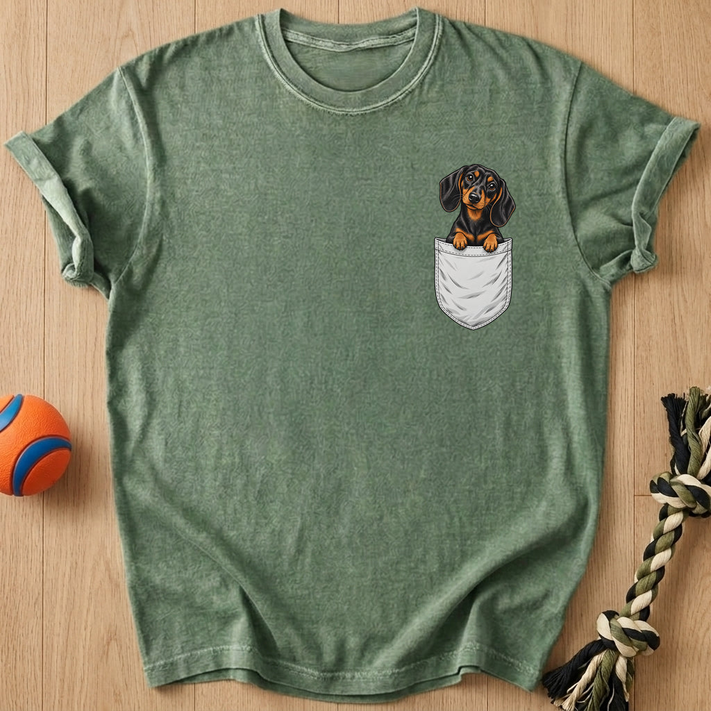 Pocket Doxie T-Shirt – Moss t-shirt