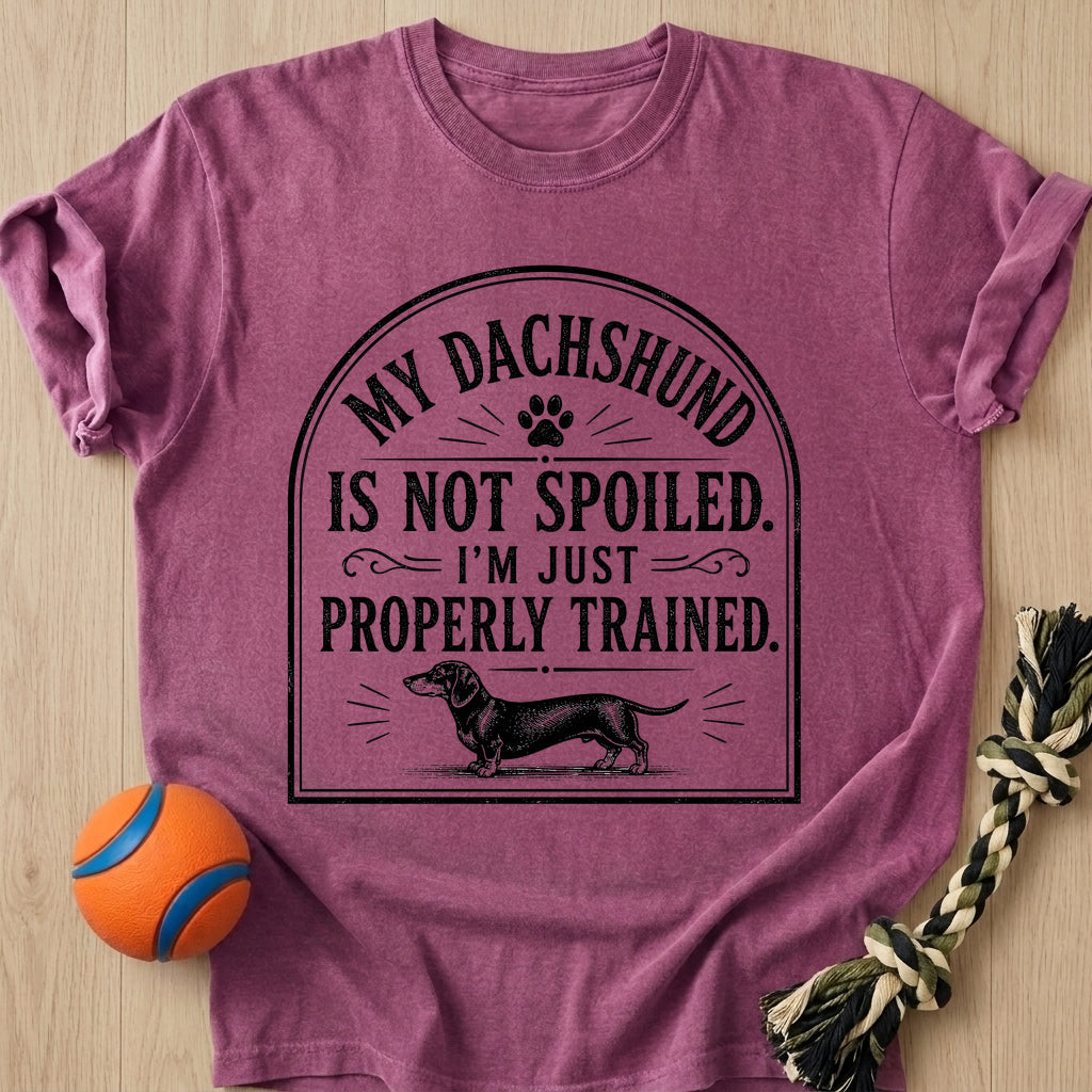 Properly Trained T-Shirt – Berry t-shirt