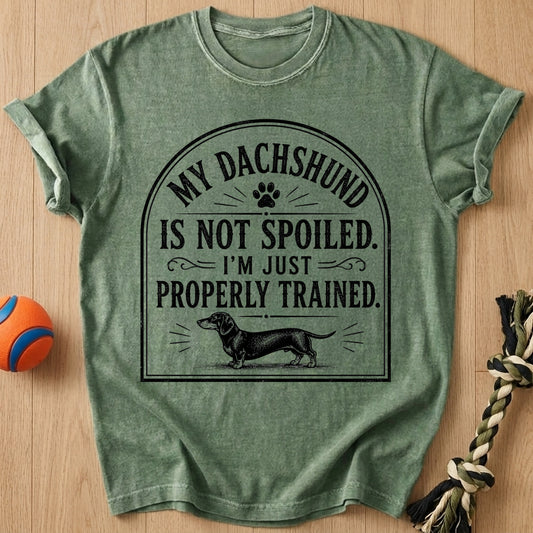 Properly Trained T-Shirt – Moss t-shirt