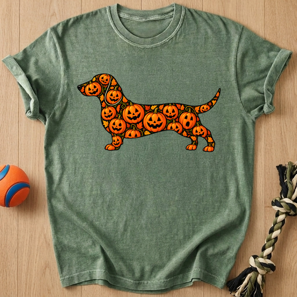 Pumpkin Doxie T-Shirt – Moss t-shirt