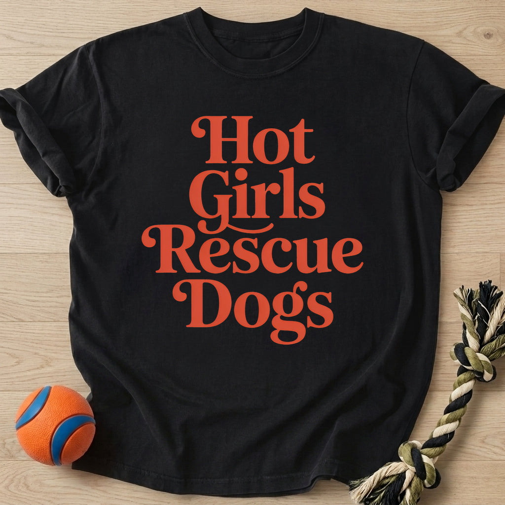 Rescue Dog T-Shirt – Black t-shirt