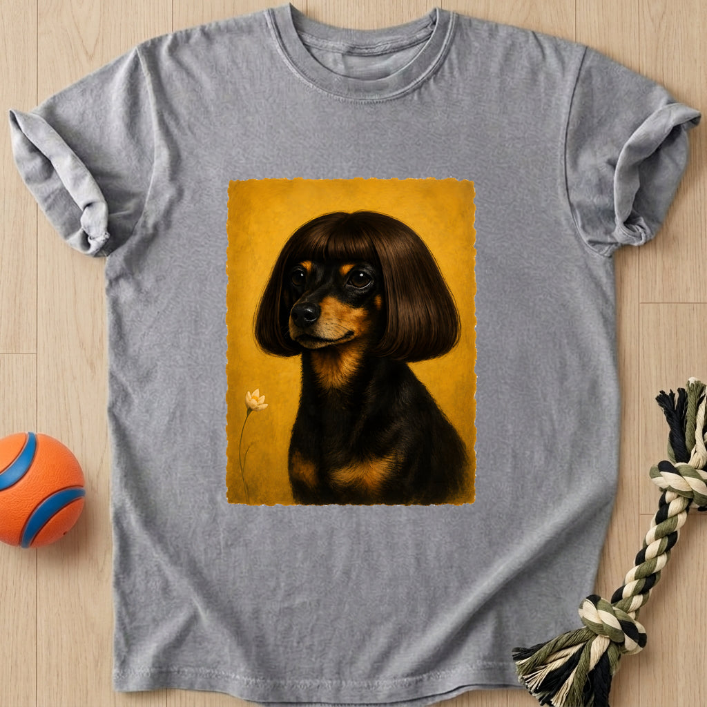 Retro Doxie T-Shirt – Grey t-shirt