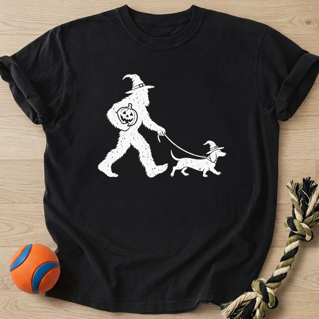 Sasquatch Stroll T-Shirt – Black t-shirt