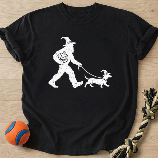 Sasquatch Stroll T-Shirt – Black t-shirt