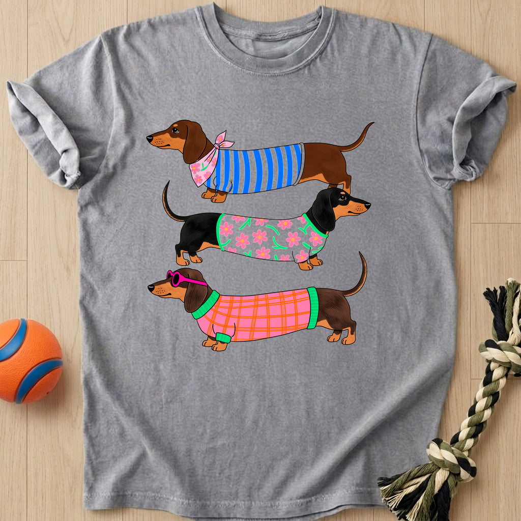 Sausage Dog T-Shirt – Grey t-shirt