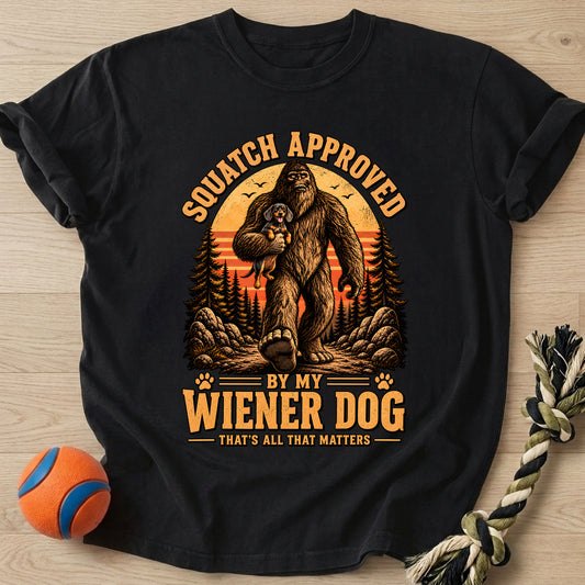 Squatch Approved T-Shirt – Black t-shirt