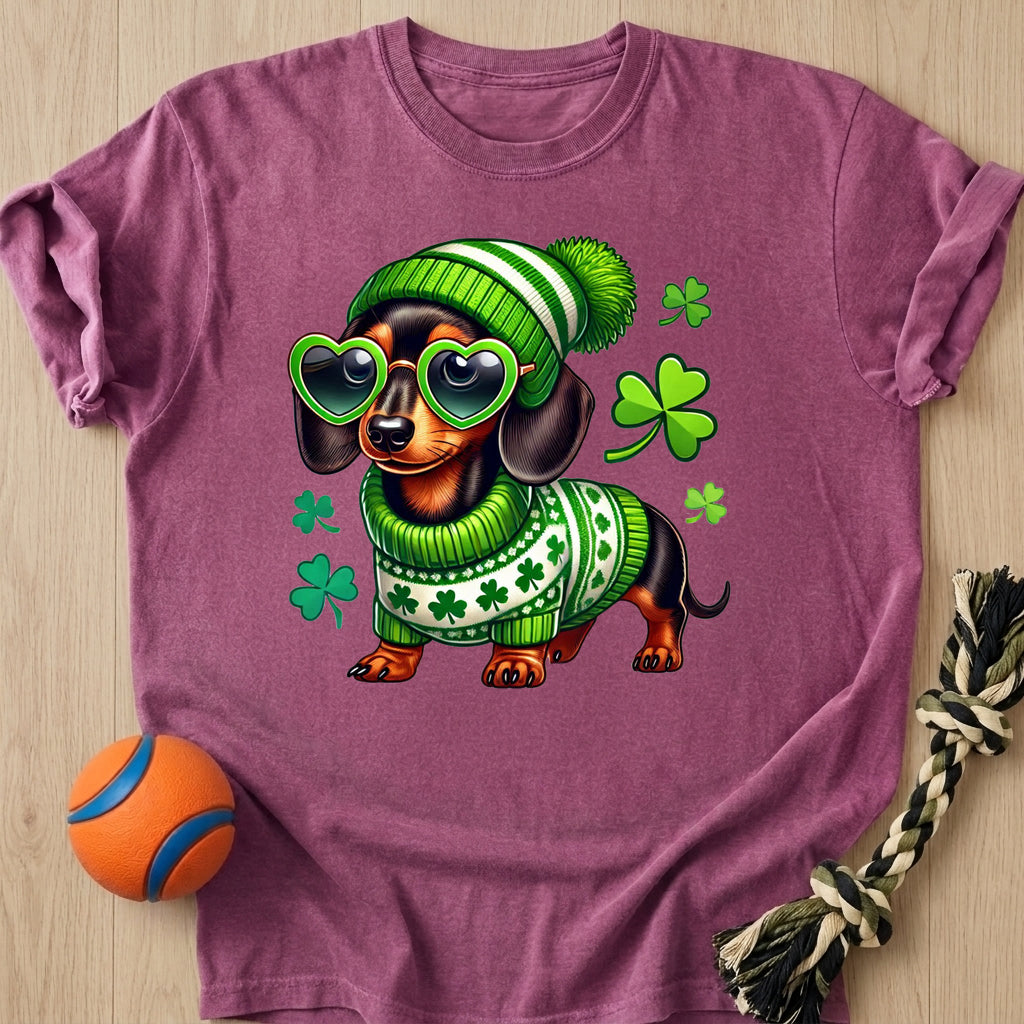 St. Patricks Doxie T-Shirt – Berry t-shirt