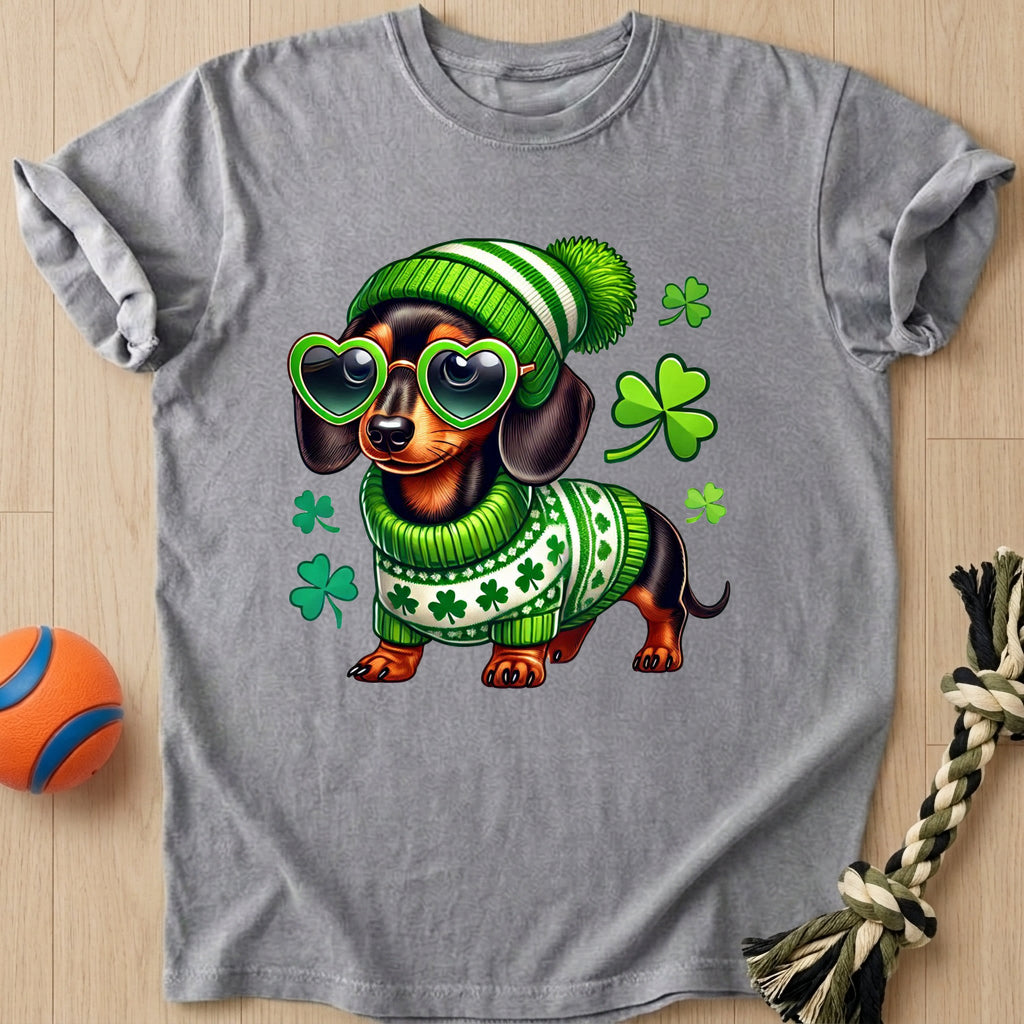 St. Patricks Doxie T-Shirt – Grey t-shirt