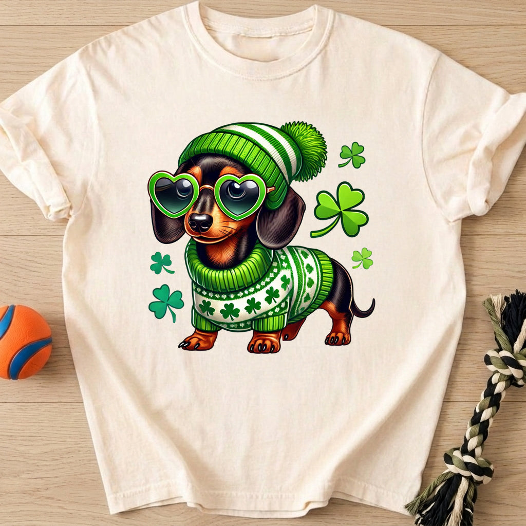 St. Patricks Doxie T-Shirt – Ivory t-shirt