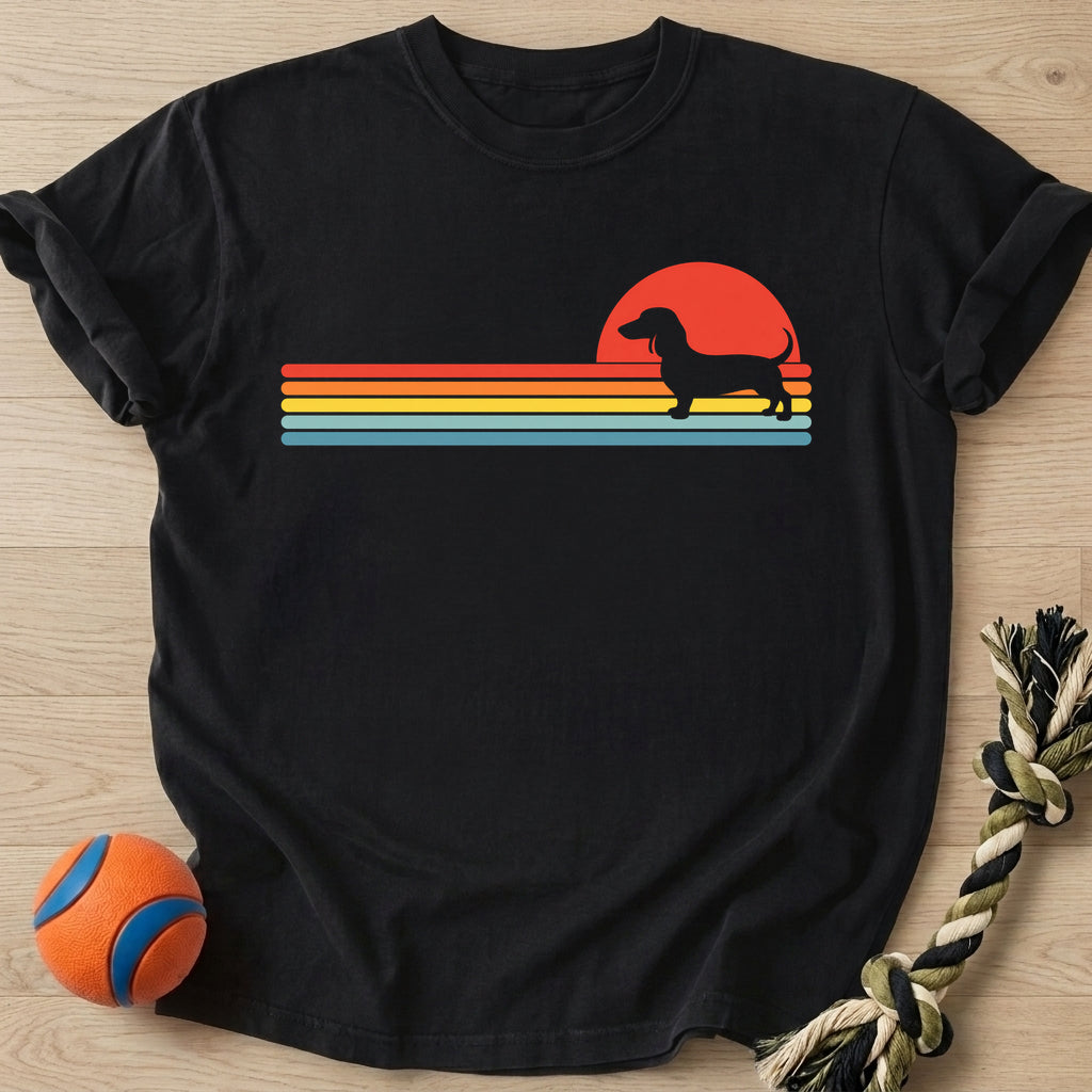 Sunset Wiener T-Shirt – Black t-shirt