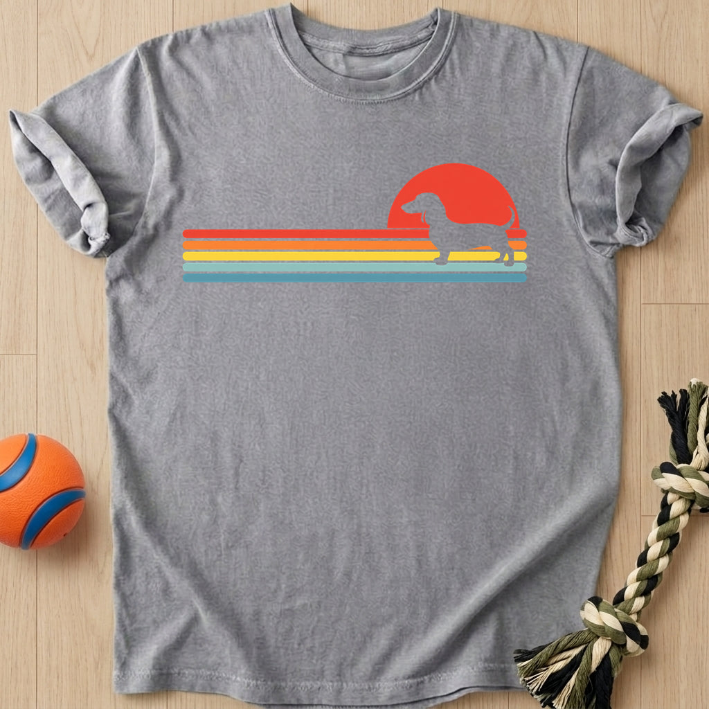 Sunset Wiener T-Shirt – Grey t-shirt