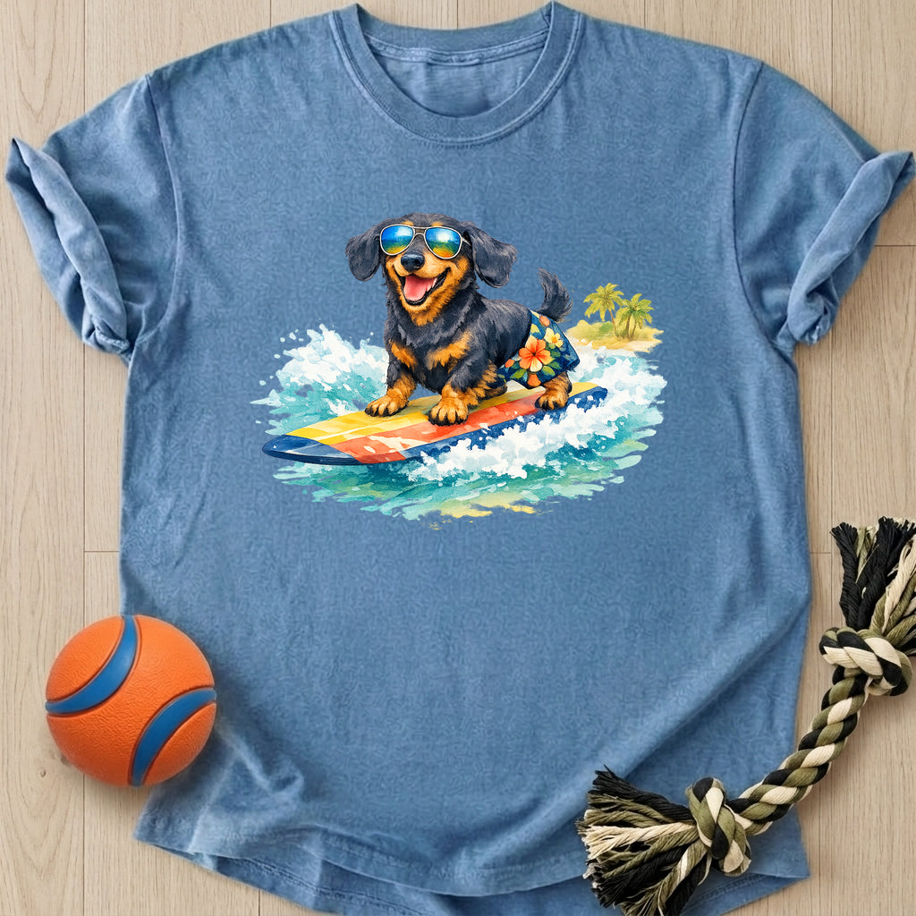 Surfing Dachshund T-Shirt – Bluejean t-shirt
