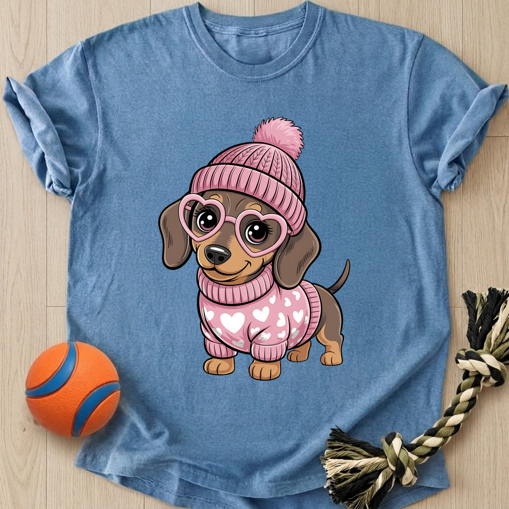 Valentine Dachshund T-Shirt – Bluejean t-shirt