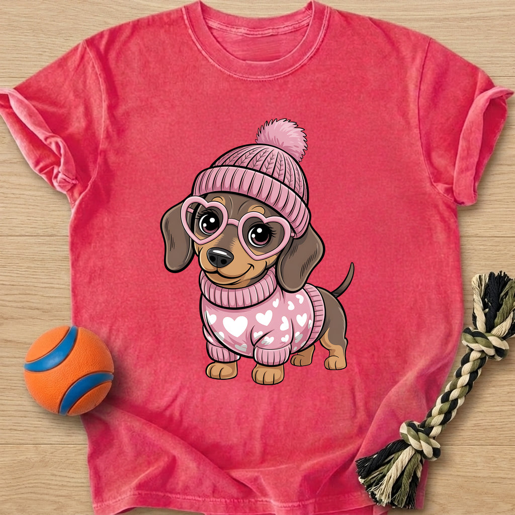 Valentine Dachshund T-Shirt – Watermelon t-shirt
