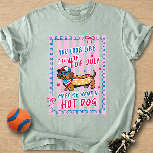 Want A Hot Dog T-Shirt – Bay t-shirt