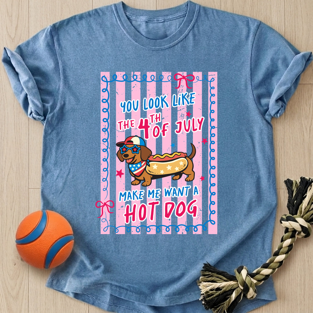 Want A Hot Dog T-Shirt – Bluejean t-shirt