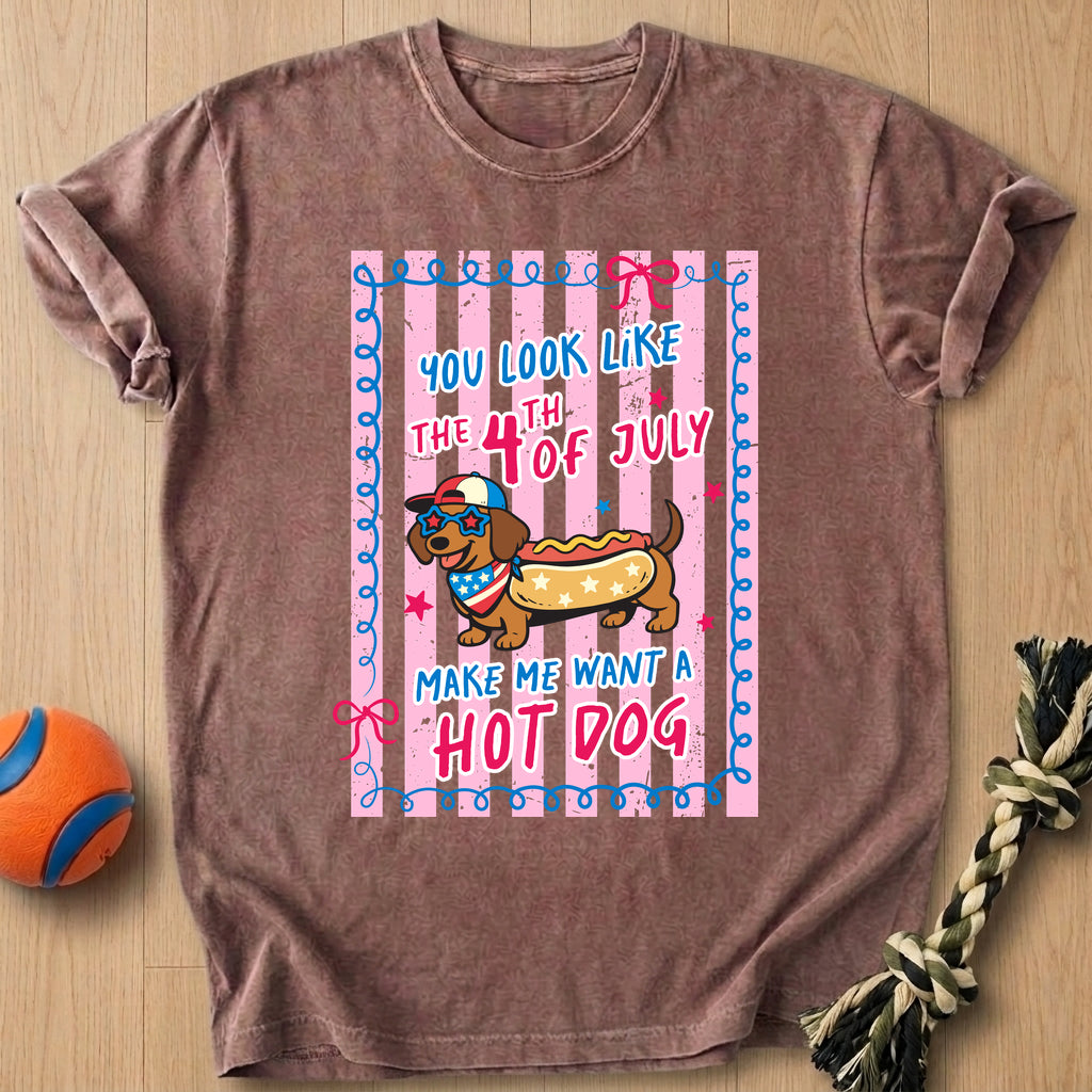 Want A Hot Dog T-Shirt – Espresso t-shirt