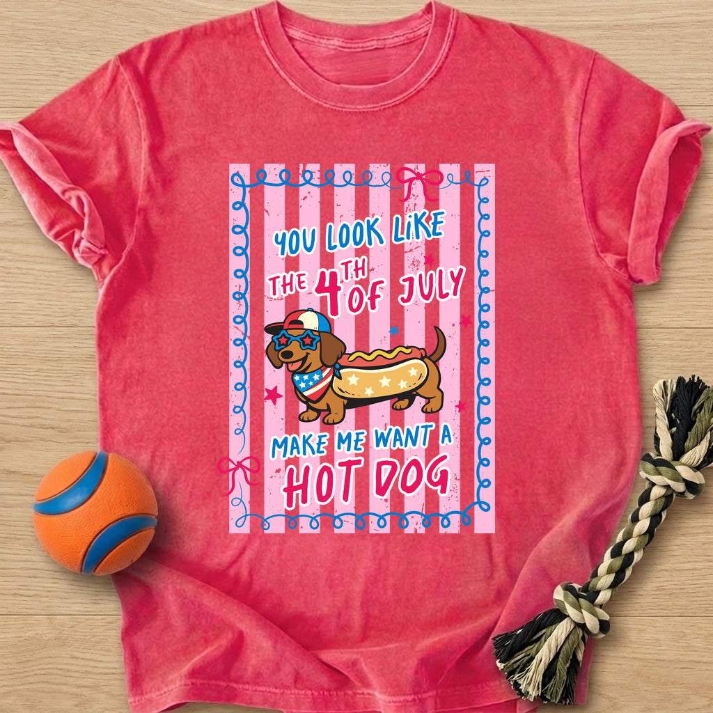 Want A Hot Dog T-Shirt – Watermelon t-shirt