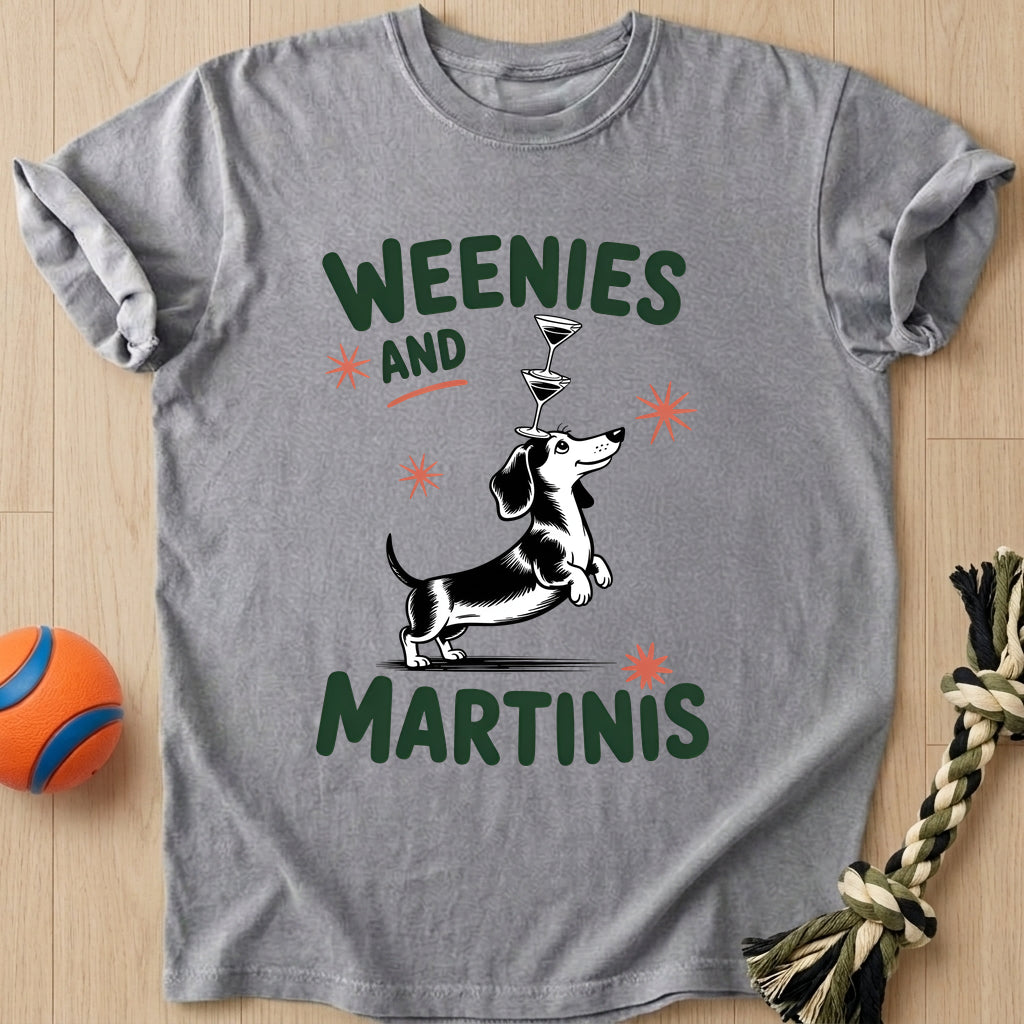 Weenies Martinis T-Shirt – Grey t-shirt