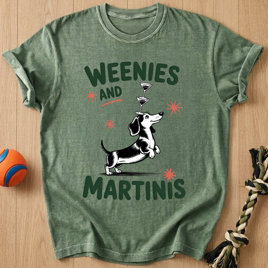 Weenies Martinis T-Shirt – Moss t-shirt