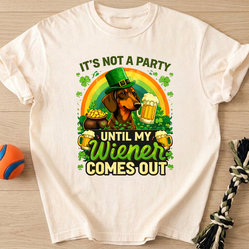 Wiener Comes Out T-Shirt – Ivory t-shirt