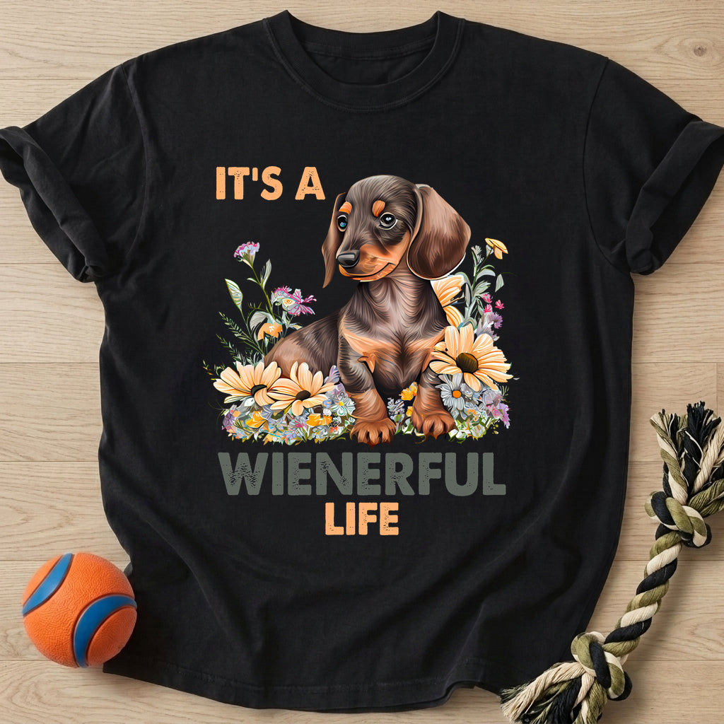 Wienerful Life T-Shirt – Black t-shirt