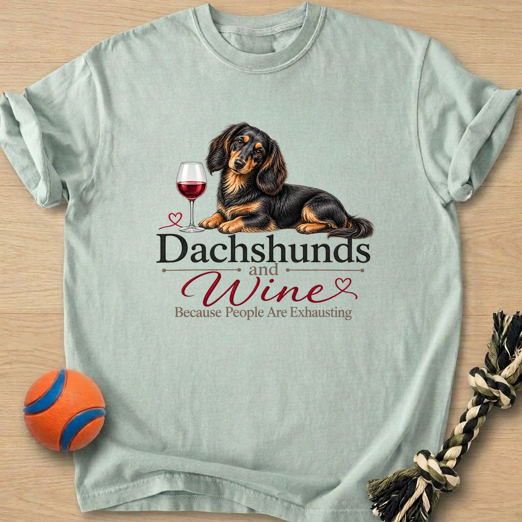 Wine Doxie T-Shirt – Bay t-shirt